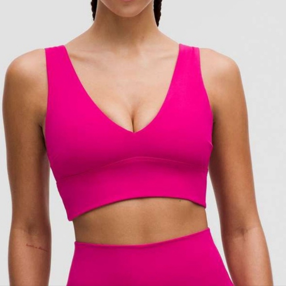 Lululemon Align V-Neck Bra A/B Size 14 Ripened Raspberry Color